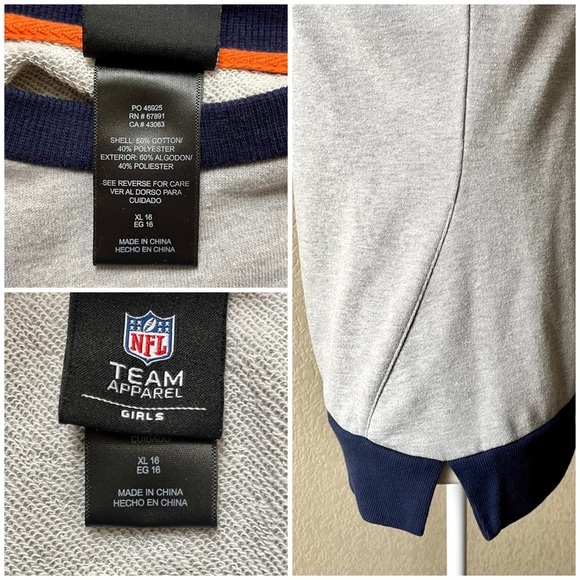 NFL Team Apparel Broncos Sweatshirt - Picture 2 of 3